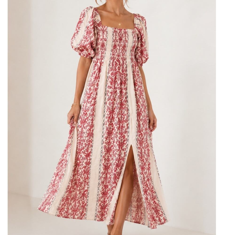 Sachin & Babi Smocked Maxi